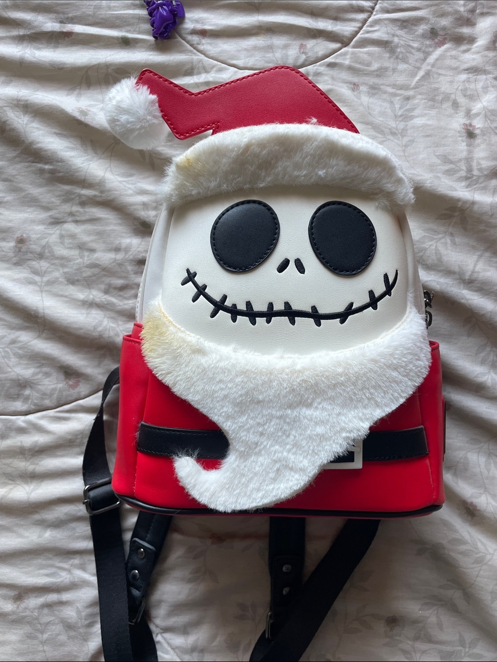 Loungefly Jack Skellington Santa mini backpack